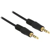 DeLOCK 83436, 3.5mm, Uros, 3.5mm, Uros, 2 m, Musta