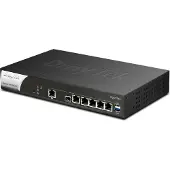 Draytek Vigor 2962, Ethernet WAN, 2.5 Gigabit Ethernet, Musta, Valkoinen (V2962-DE-AT-CH)