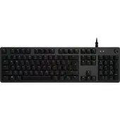 Logitech Gaming G512 - Näppäimistö - bagbelyst - USB - US International - tastkontakt: GX Brown Tactile - kulsort