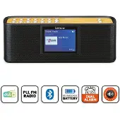 Lenco PDR-045BK 2,4' värinäytöllä DAB/FM radio ja bluetoothkaiutin