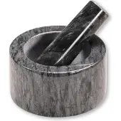Kesper - Mortteli ja survin 13 cm harmaa marmori