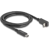 DeLOCK 80034, 1 m, USB C, USB C, USB 3.2 Gen 2 (3.1 Gen 2), 10 Gbit/s, Musta