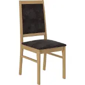 ADRK Furniture Tuoli K68, ruskea/musta