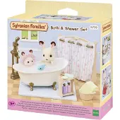 Sylvanian Families - Bath &amp; Shower Set - 5739 - - OneSize - Nuken tarvikkeet