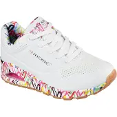 SKECHERS Matalavartiset tennarit 'Uno-Loving Love' sininen / keltainen / punainen / luonnonvalkoinen
