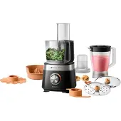 Philips Viva Collection HR7530/10 Pienikokoinen monitoimikone, 2,1 L, Musta, Rotaatio, 19000 RPM, 1 m, 1 levyt