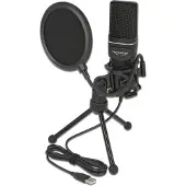 DeLOCK USB -kondensaattorimikrofonisarja - podcast -lähetykseen, pelaamiseen ja lauluun