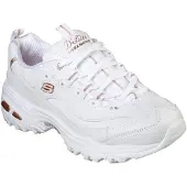 SKECHERS for woman. 11931 D'Lites Fresh Start shoes white (36), Leather, Laces, Casual