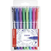 Stabilo SENSOR 189/8 set of 8 ass. colours fineliners with cushioned tip adapts to the writing pressure
