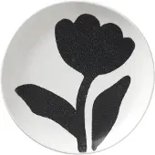 Broste Copenhagen Flora lautanen Ø15 cm Black-off white