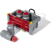 Rolly Toys Traktorin peräkärry rollyBox, sisältää 4 kpl rollyMilk -maitotynnyreitä