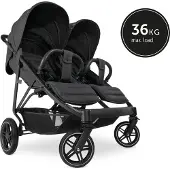 Hauck Uptown Duo tuplarattaat, Melange Black