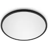 Philips Superslim CL550 -kattovalaisin, pyöreä, musta, 1500 lm, 2700K