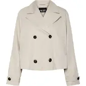 Pieces Pcscarlett Ls Short Trenchcoat Noos Bc - Beige - M