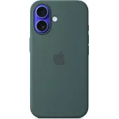 Apple iPhone 16 silikonikuori MagSafella, lammenvihreä