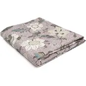 Ceannis Table Cloth 145X300Cm Dusty Pink Flower Linen - Pink - 145X300CM