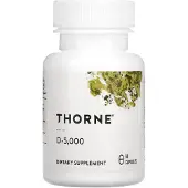 Thorne Research Inc. D-5000 D3-vitamiini 60 kapselia