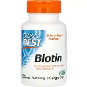Doctors Best Biotiini, 5000 mcg - 120 kapselia