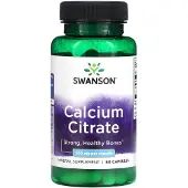 Swanson Health Kalsiumsitraatti - 60 kapselia