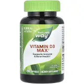 Nature'S Way , Vitamin D3 Max, 125 mcg (5 000 IU), 240 Softgels
