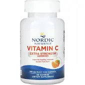 Nordic Naturals Vitamiini C, Extra Strength, Great Tangerine, 500 mg, 60 Gummies (250 mg per Gummy)