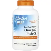 Doctors Best Puhdistettu ja kirkas Omega 3 kalaöljy Goldenomega 1000 mg - 120 kapselia.