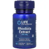 Life Extension , Rodiola-ekstrakti, 250 mg, 60 kasvissyöntiä kapsulia