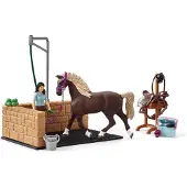 Schleich Horse Club-pesualue Emily-ja Luna-hahmolla