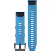 Garmin QUICKFIT 22MM KELLONHIHNAT, SININEN SILIKONI JA MUSTAT KIINNITYSOSAT (010-12740-03)