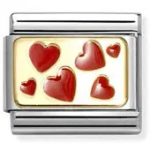 Nomination Classic 030284/59 hearts plate pala