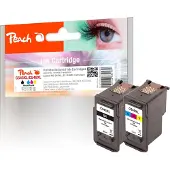 Peach 0F319026, Musta, Syaani, Magenta, Keltainen, 17 ml, 18 ml, 585 sivua, 545 sivua, Monipakkaus (PI100-226)