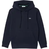 Lacoste Relaxed Fit Piqué Hoodie - Navy - 40