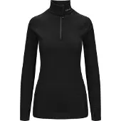 Brynje Women's Arctic Zip Polo Black Kerrasto yläosat BLACK XXL