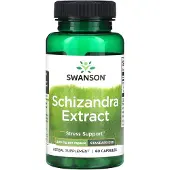 Swanson Health , Schizandra Ekstraktti, Standardoitu, 500 mg, 60 Pillereitä