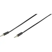 Vivanco Audio Cable 1x3.5mm Flat 0.5m Black