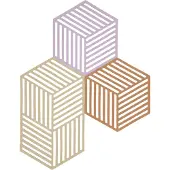 Zone Denmark - Hexagon Pannunalunen 24 cm 3 kpl Monivärinen