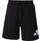 Adidas Urheiluhousut 'ESSENTIALS BIG LOGO SINGLE JERSEY' musta / valkoinen