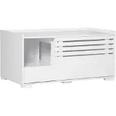 EStore Valkoinen kissakaappi magneettiovella, sivupöytä MDF