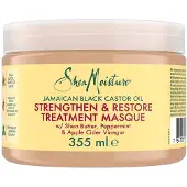 SheaMoisture Jamaican Black Castor Oil Strengthen & Restore vahvistava naamio hiuksiin 355 ml