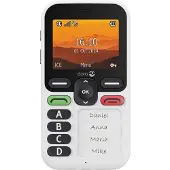 Doro Leva X10, Perusmalli, Yksittäinen SIM, 6,1 cm (2.4"), Bluetooth, 1150 mAh, musta, Valkoinen