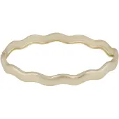 Sno of sweden Row Oval Bracelet Plain Gold Onesize