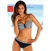 LASCANA Bikini musta / valkoinen