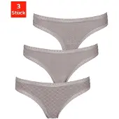 LASCANA Stringit harmaa / taupe