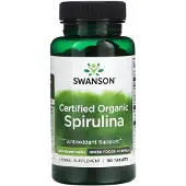 Swanson Health Luomu Spirulina - 180 tablettia