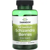 Swanson Health , Kokonaisvaltainen Schizandra Marjat, 525 mg, 90 Pillereitä
