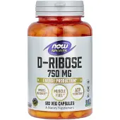 Now D-Riboosi, 750 mg - 120 kasviskapselia