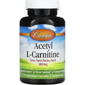 Carlson Labs Asetyyli-L-karnitiini, 500 mg - 120 kasviperäistä kapselia