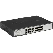 D-Link – Kytkin, 16x10/100/1000Mbps, RJ45, 19" (DGS-1016D/E)