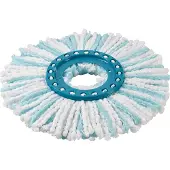 Leifheit 52104, Moppipää, Turkoosi, Valkoinen, Mikrokuitu, Polyamidi, Polyeetterisulfoni (PES), Polypropeeni (PP), 1 kpl, 145 g, 225 mm