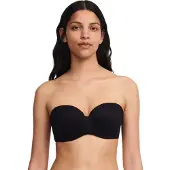 Chantelle Norah Bandeau T-Shirt Bra - Black - 80 F